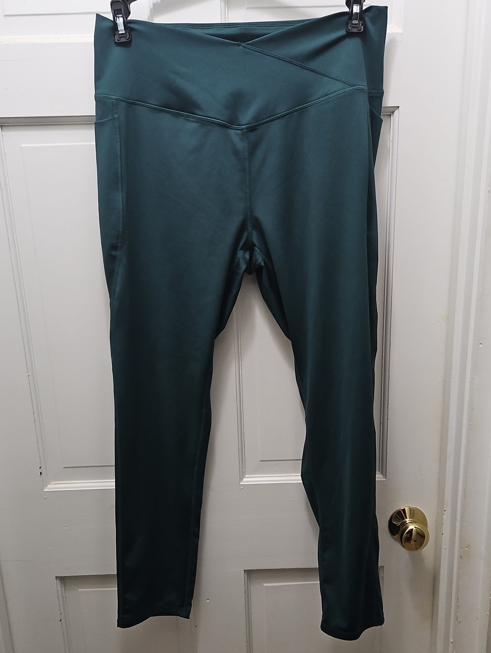 Stretchtherules High-Waist Active Leggings in Deep Green XL